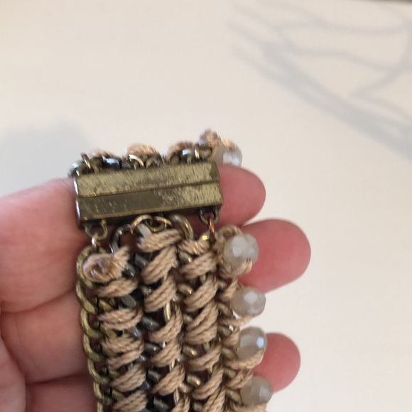 Silk chain bracelet with beading - Picture 4 of 4